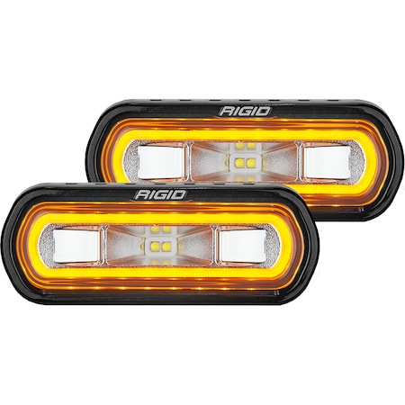 Rigid Industries Sr-L Series Spreader Amber Halo Pair 53123
